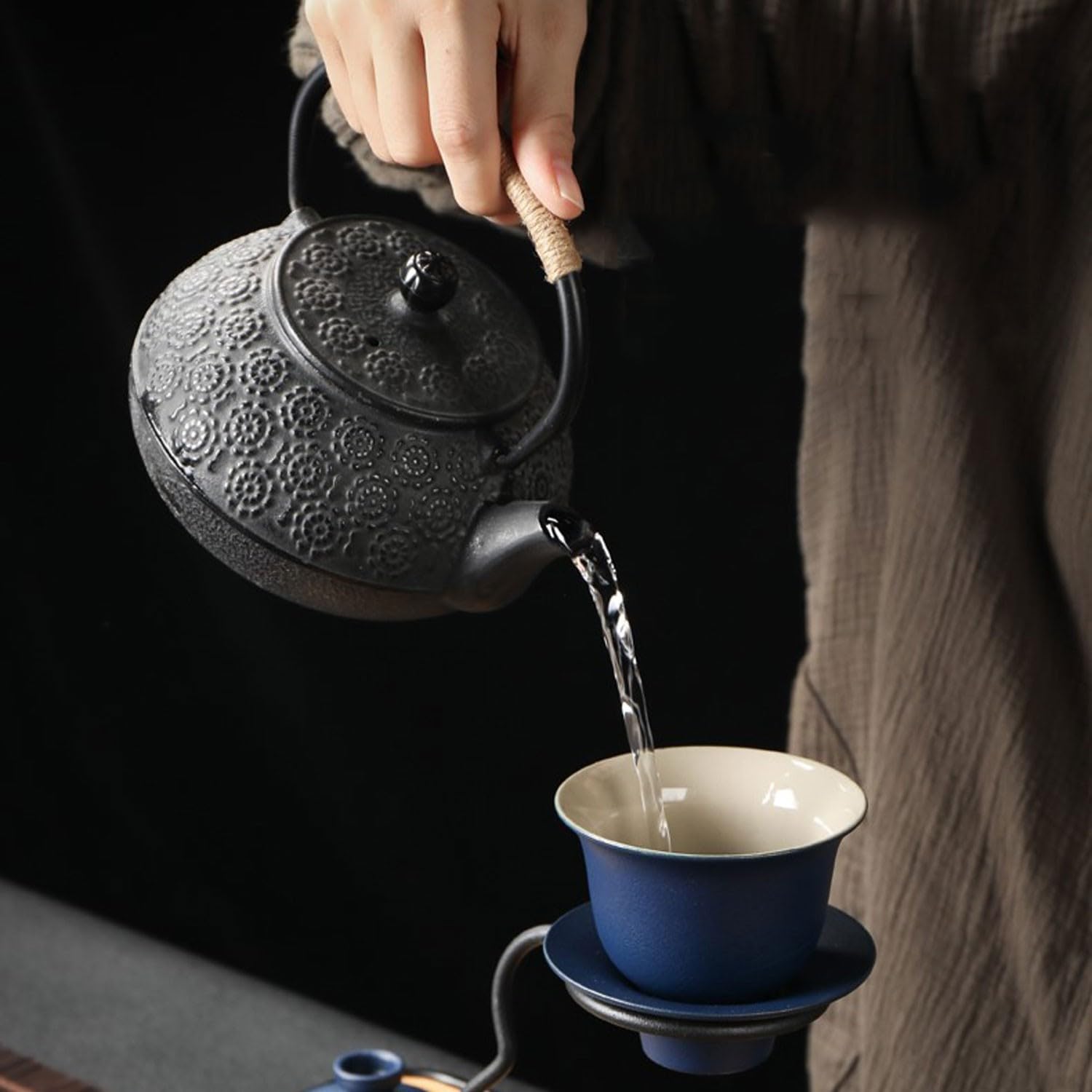 Service à thé, Service à thé pour Adultes, Service à thé Japonais, Service à thé Kung Fu pour Bureau Paresseux, Service à thé en céramique à Infusion Automatique