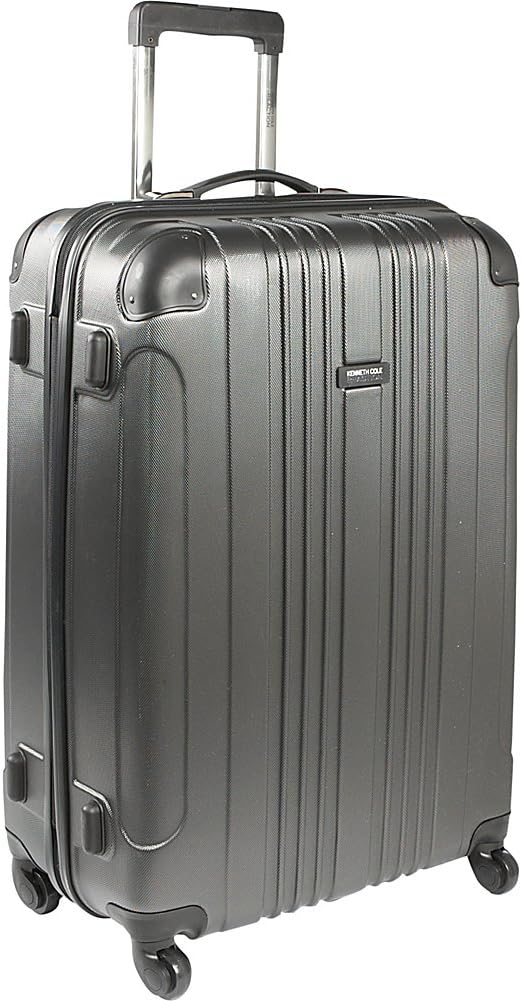 Amazon.com | Kenneth Cole REACTION Out of Bounds Lightweight Hardshell 4-Wheel Spinner Luggage, Charcoal, 28-Inch Checked | Suitcases