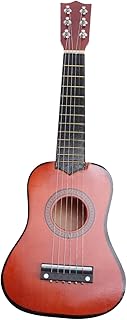 MAJORMENCH Guitarra Infantil Madera Principiantes Instrumento Musical Educativo Color Café Tocar