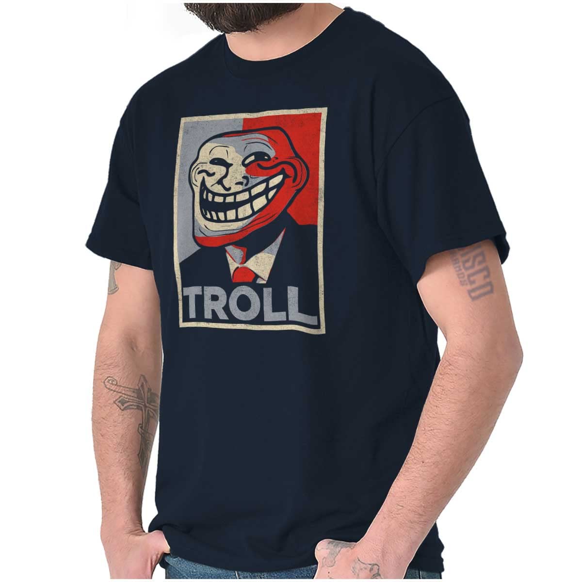 Brands Troll Face Meme Big Smiley Internet Graphic T Shirt Men or Women