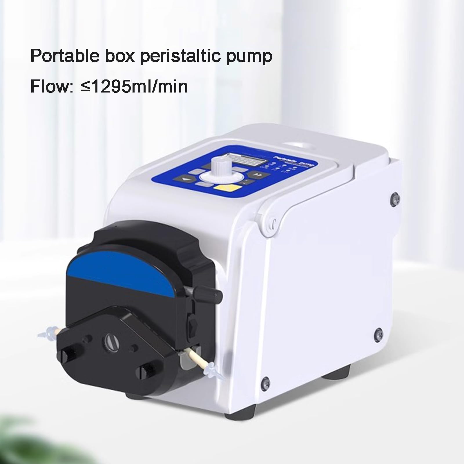 Pompa perystaltyczna, pompa dozująca do cieczy o wysokim przepływie, 1295 ml/min, sterowanie cyfrowe, ekran LCD, 3 wirniki, maksymalna prędkość 400 obr./min do inteligentnego dozowania cieczy