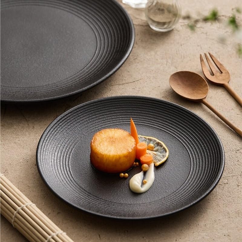 Assiettes Service de Table Assiette à Steak de Style occidental, assiette pâtes, plat service Commercial japonais, maison, Plate en céramique(A,M)