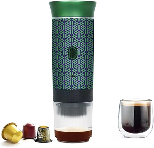Miniatura 1 de Cafetera de regalo para campamento, máquina de café eléctrico portátil a pilas, cafetera recargable, autocalentadora, cápsula de café molido para