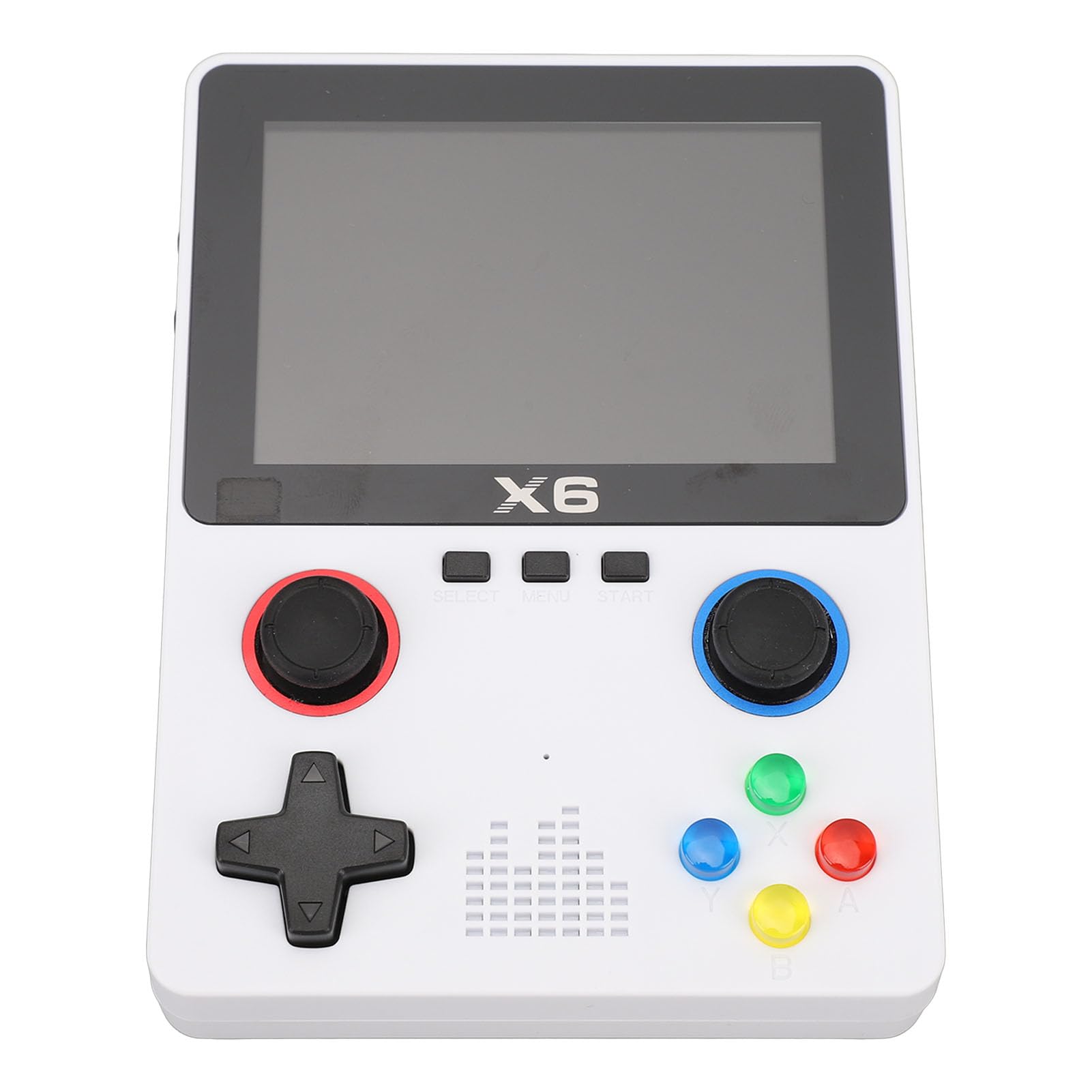 EMUKOEP Consola de Juegos Retro Portátil HD Dual Rocker para Adultos, Juegos, Pantalla de 3,5 Pulgadas, Tarjeta de Memoria 32G (Blanca)