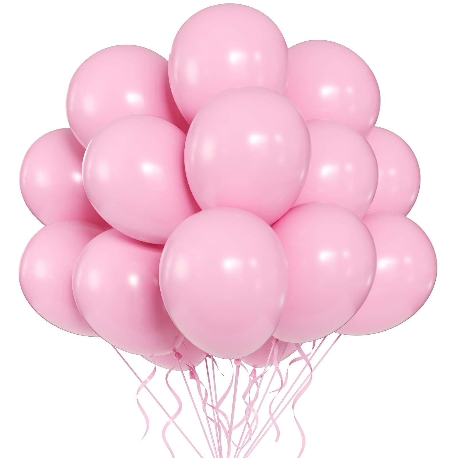Palloncini It's A Girl 30 Cm - Confezione Da 5 | Unique Party | Lattice Perlato Rosa Per Baby Shower E Rivelazione Genere