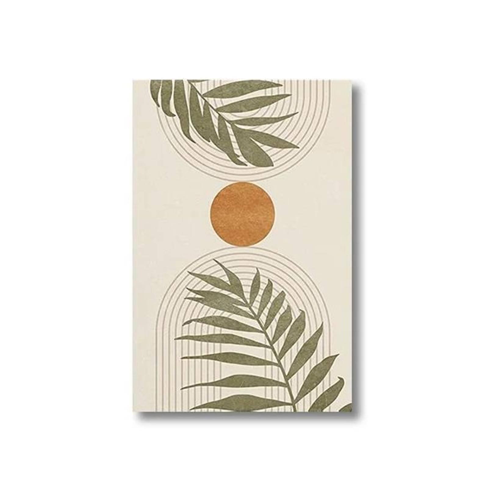 Affiches imprimées simples feuilles tropicales pour déco boho 50x70