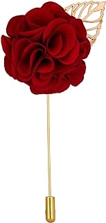 A N KINGPiiN Lapel Pin for Men Bunch Flower with Gold Leaf Brooch Suit S...