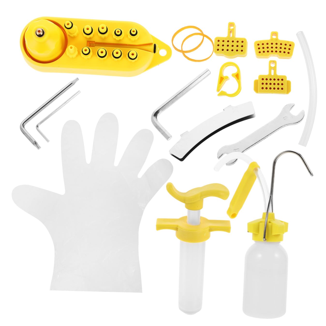 BESPORTBLE 2 Set Accessori per Il Ciclismo Strumento di Riparazione Dell'olio Minerale Kit Spurgo Freni Strumento per Bici Accessori per Ciclismo Strumento Freno Strada Piatto D'olio Oliatura