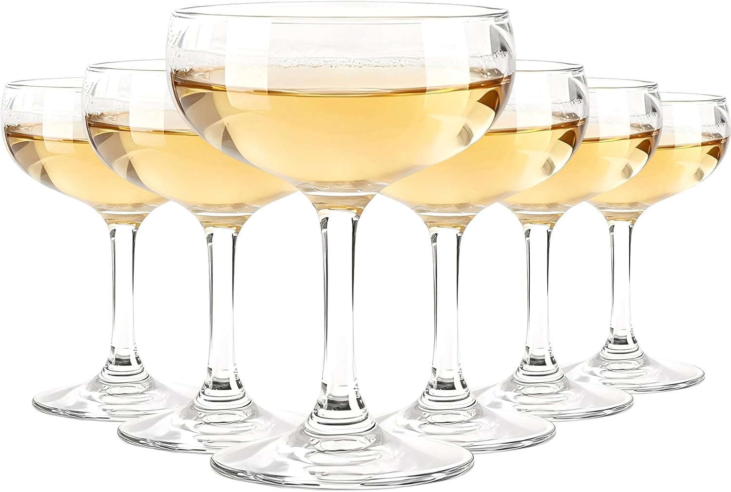 Set of 6 Margarita Martini Glasses, 5.07oz Cocktail Glasses, Mini Drinkware Set for Martinis Cocktails and Mixed Drinks