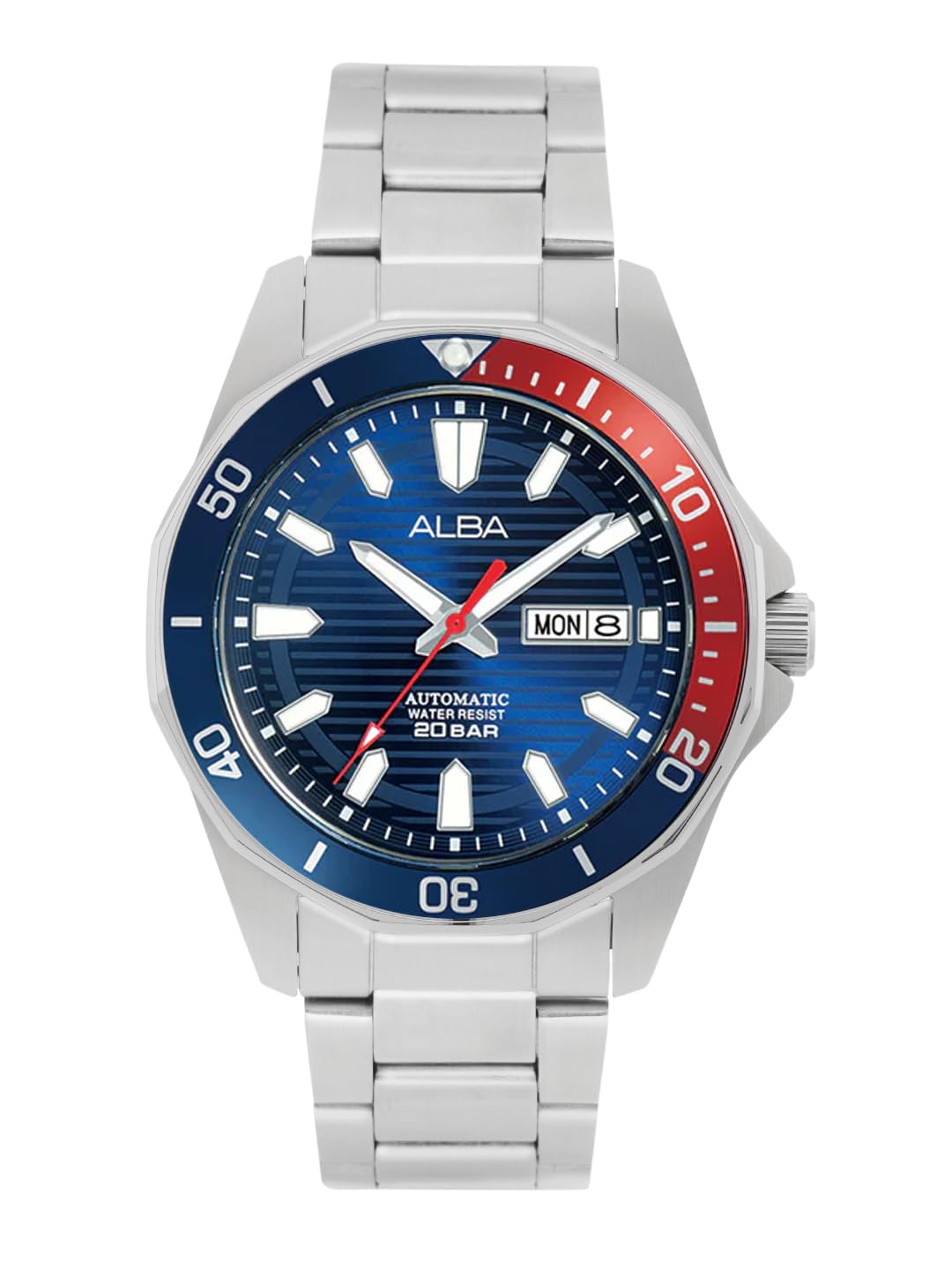 Alba Stainless Steel Mens Analog Wristwatch Al4455X1, Dial Color-Blue, Band Color-Silver (B0CD83LTM5) Amazon Price History, Amazon Price Tracker