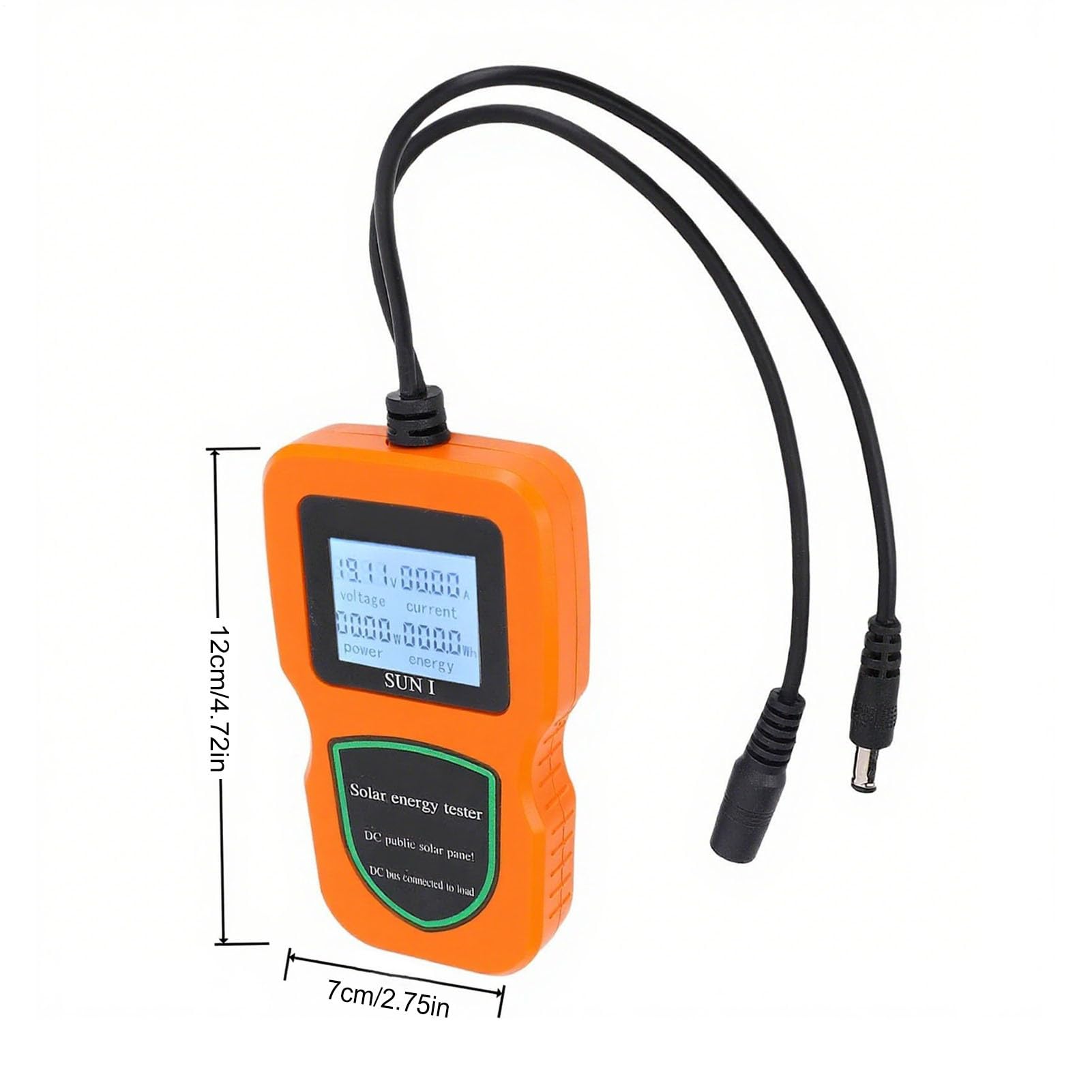 Tester Pannelli Display LCD Retroilluminato Monitoraggio in Reale | Misuratore di Solare e Tester di Circuiti Interno Esterno Casa Appartamento Auto Furgone Camper Campeggio Viaggio
