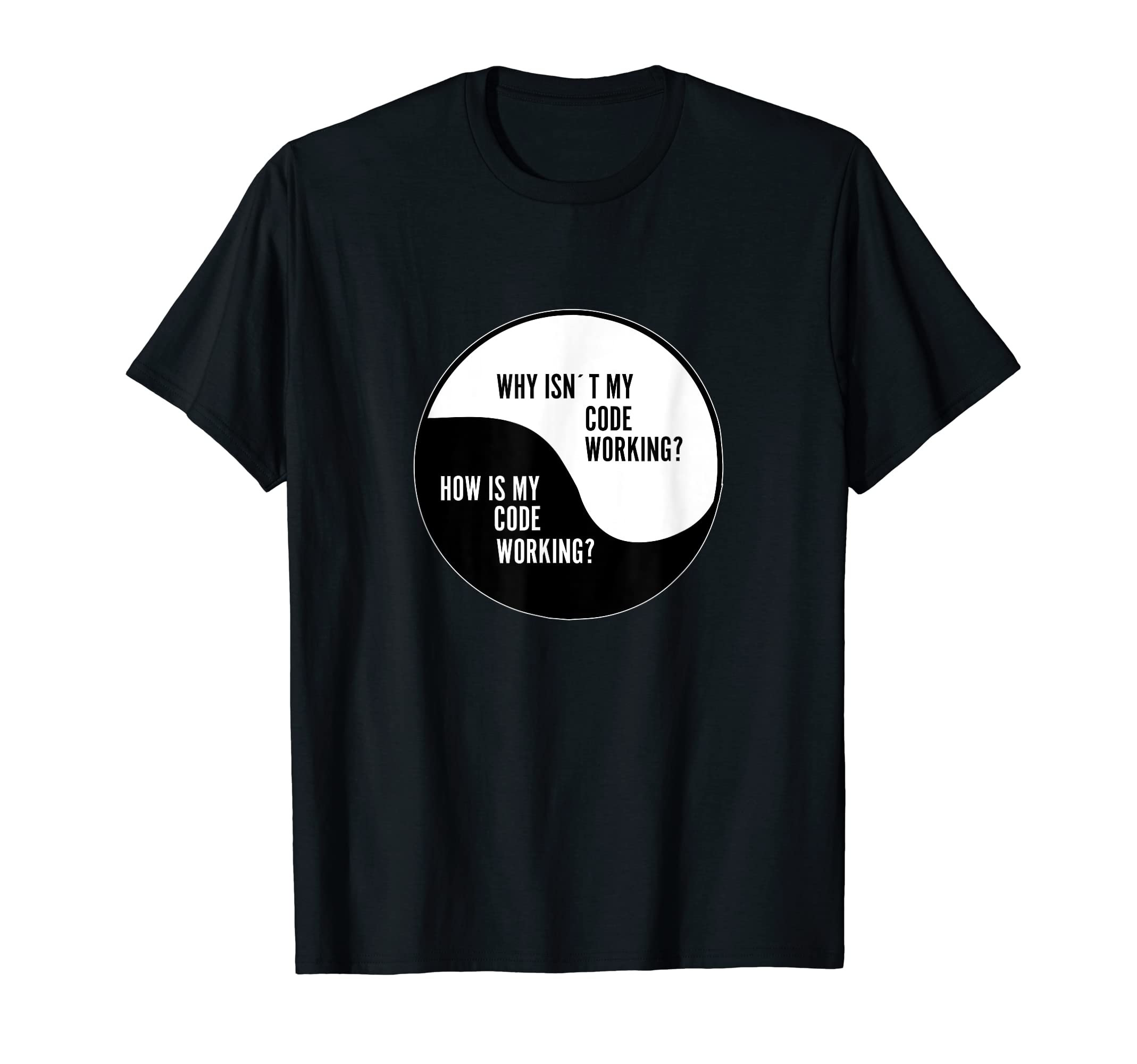 Funny Programmer Ying Yang Coder Meme for Computer Geek T-Shirt