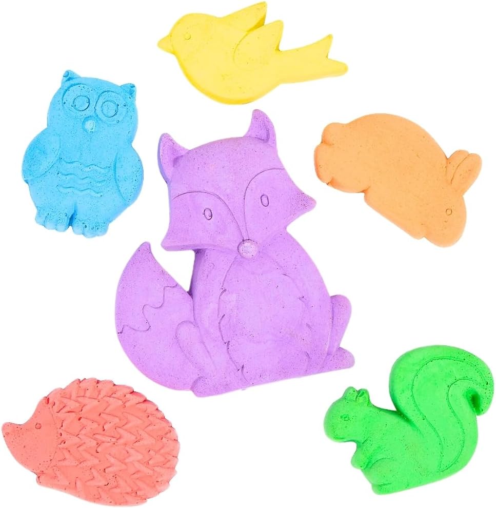 Fun Express Animal-Shaped Sidewalk Chalk - 6 Pieces