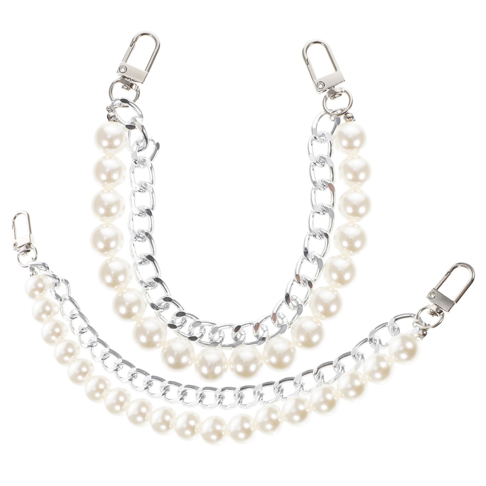 TEHAUX 6piezas Correa De Perlas Para Bolso Cadena Decorativa De Asa De Hombro Para Bolsos Repuesto De Cadena De Moda