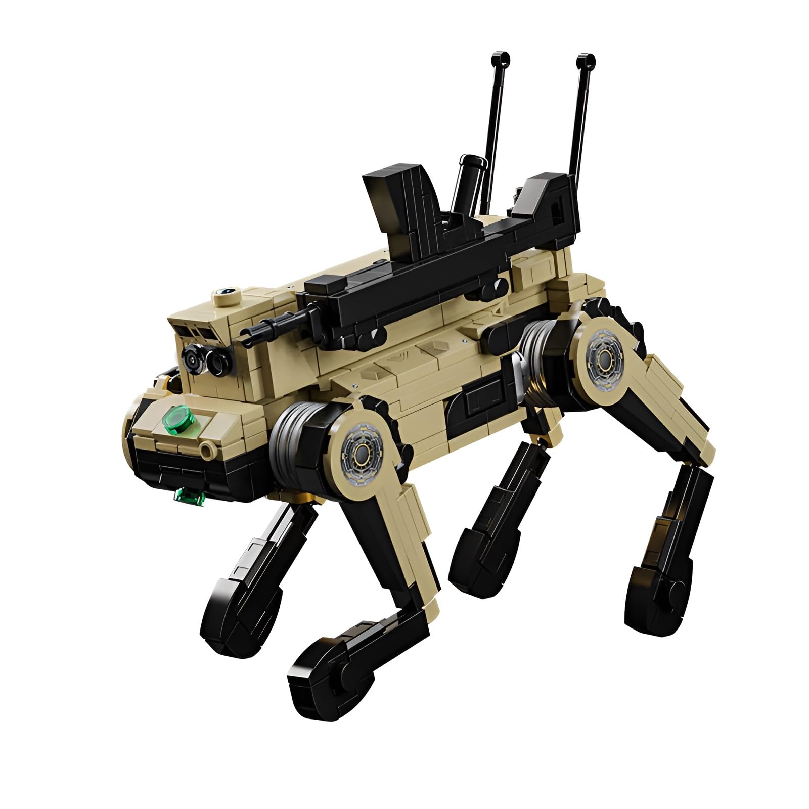 DzirePada Mechanical Wolf Building Blocks Set, 826Teile Military Theme Animal Bricks Kit, Technick Mech Robot Wolf Model Toys, Ideas Gifts for Boys Kids Adults