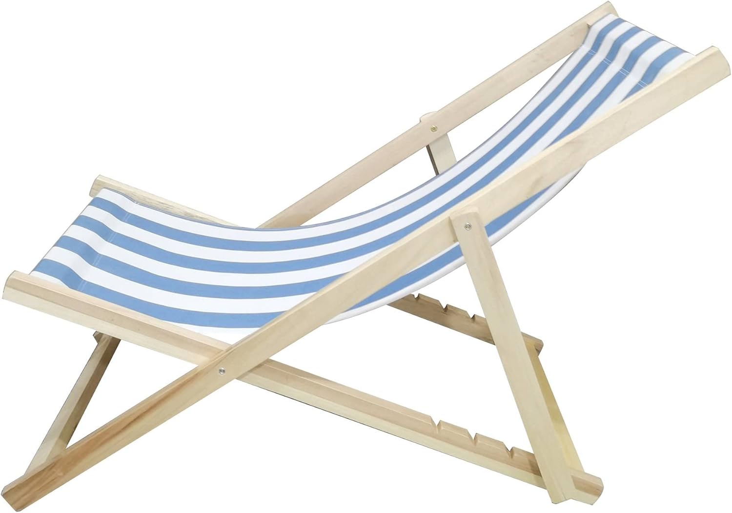 Beach Chair Stripe- Folding Chaise Lounge Chair