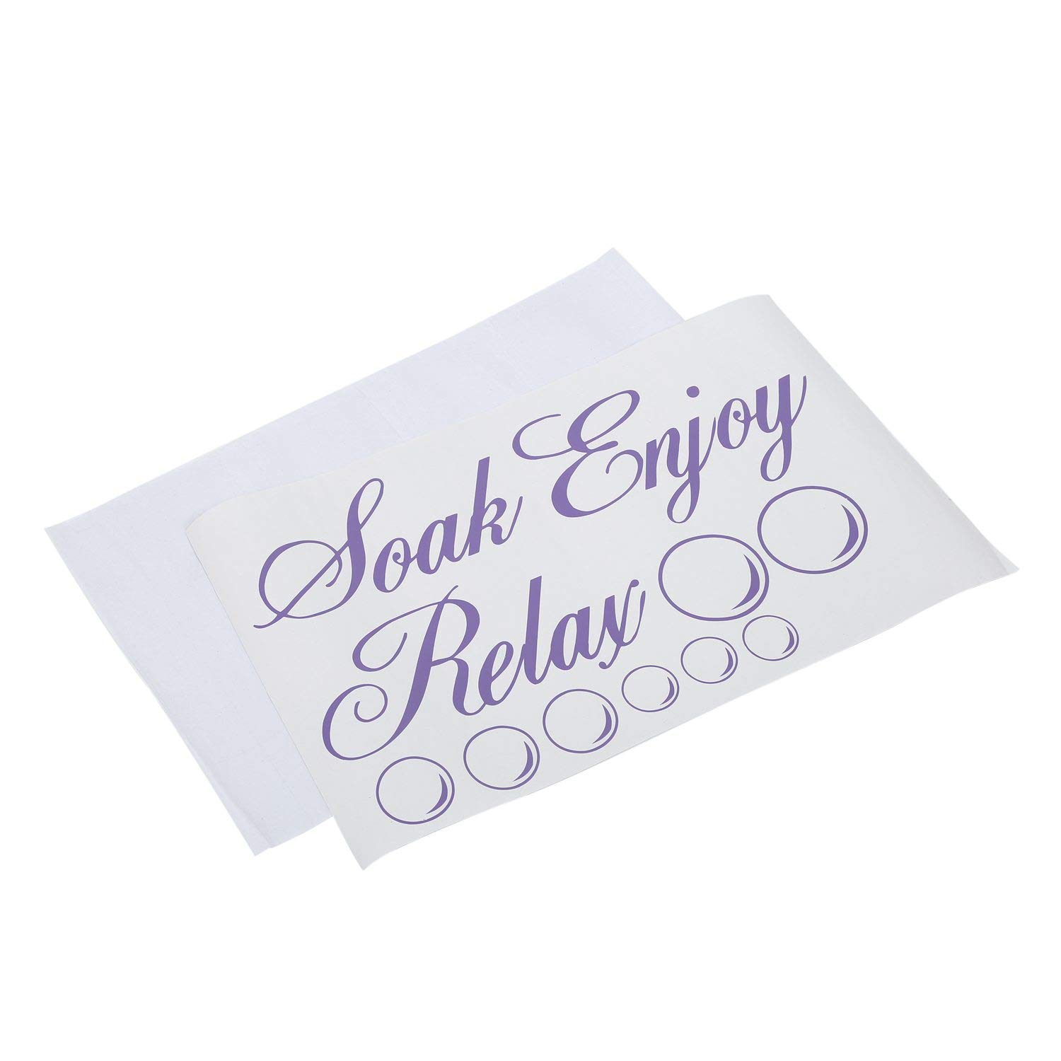 Uniquk SOAK Relax Enjoy Adhesivo de Pared para BaaO CalcomaníA de PVC DecoracióN para el Hogar: Azul