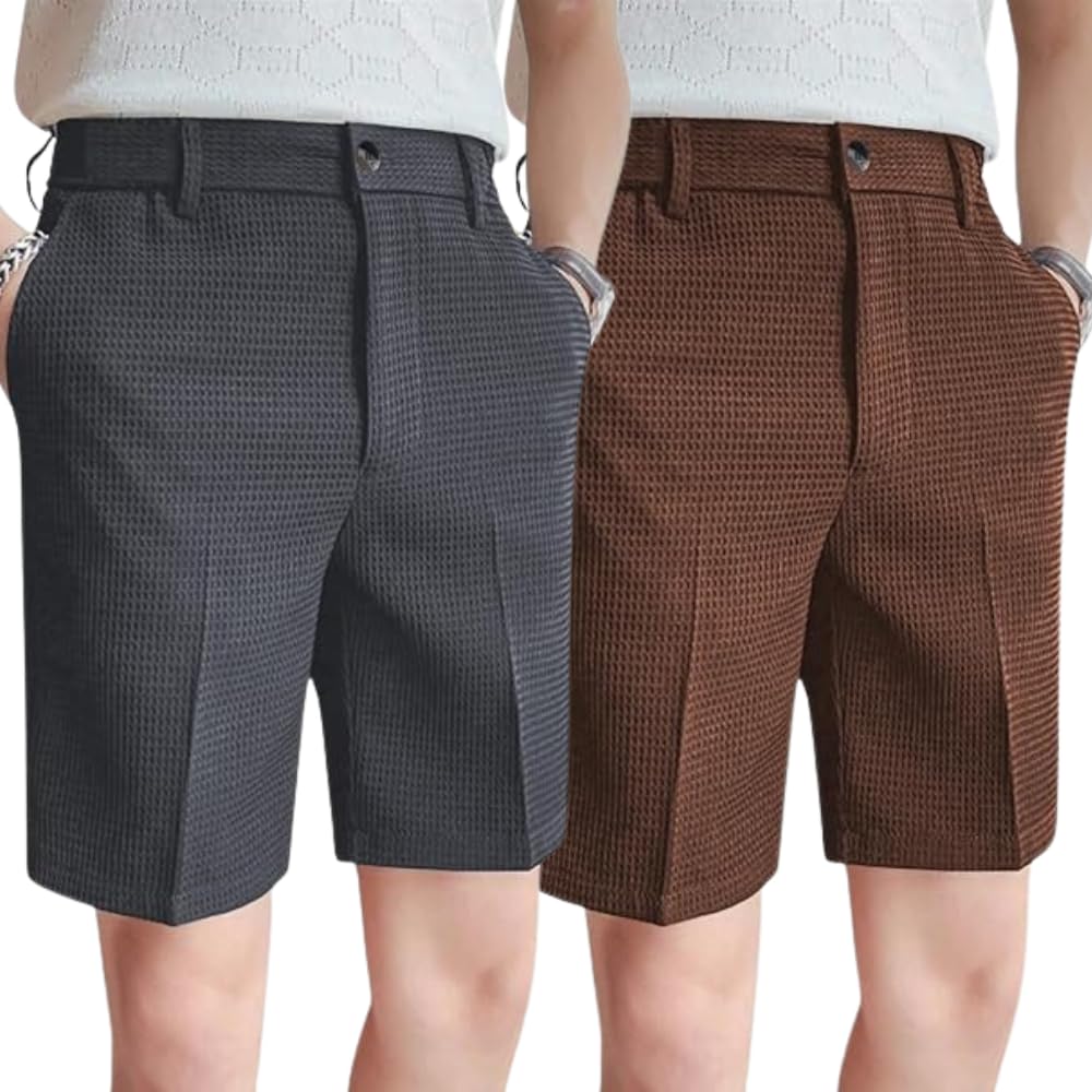 greciilooks Casual Men Shorts | Rich Regular Fit Solid Short with Side Pockets | Relaxed Fit Half Pants | Mid Rise Waist (Available in Plus Size)-picture-15