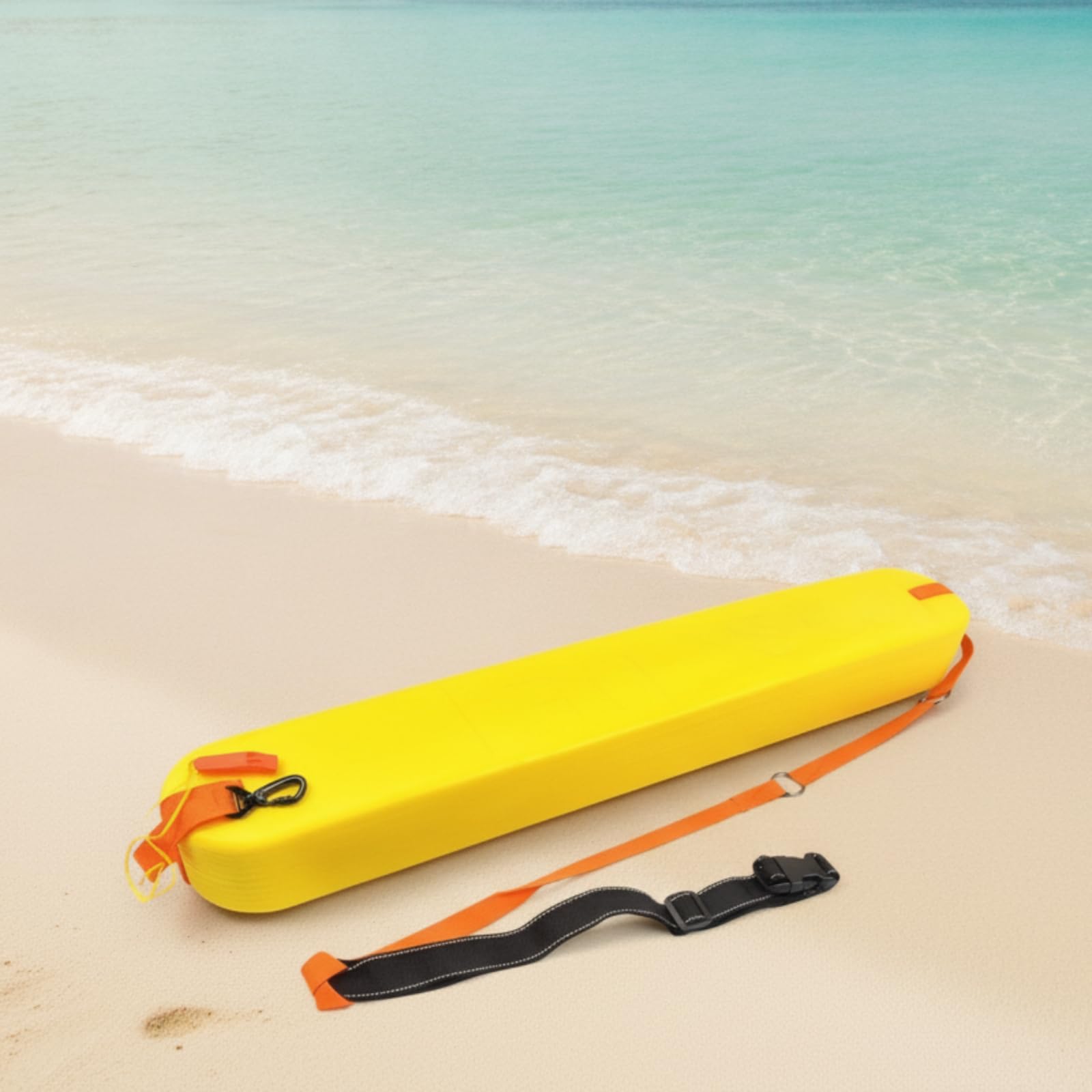 Schwimm Sicherheitsboje Rettungsboje Rettungsrohr Rettungsbrett aus XPE Schaum mit Gurt Und Metallschnalle für Rettungseinsatz Schwimmtraining Strandwache Freibad Offene Gewässer