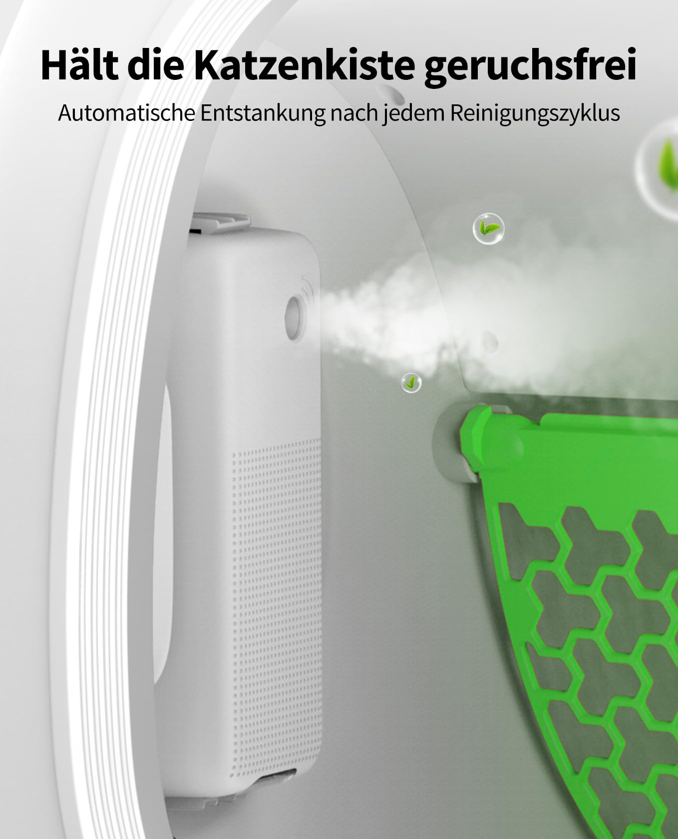 PETKIT PURA Air Smart Spray Geruchsentferner, Pet Odour Eliminator Deodorizer für Haustiertoiletten zu Hause mit Smart Light, App-Steuerung,für PURA MAX 2