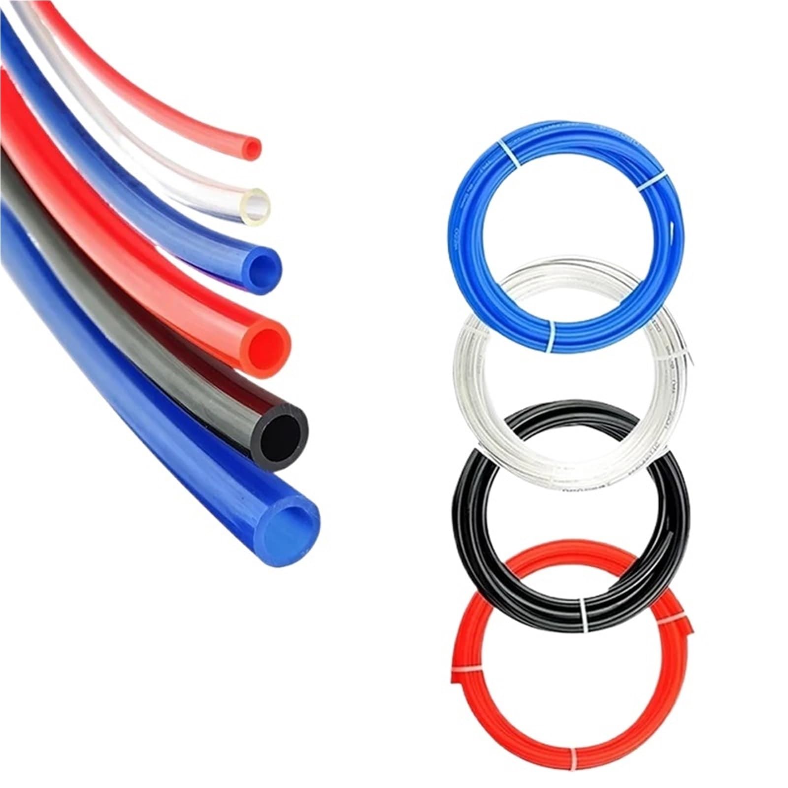 Manguera neumática de 10M, manguera de compresor, tubo neumático de PU de aire(Blue,4x2.5mm(10Meters))