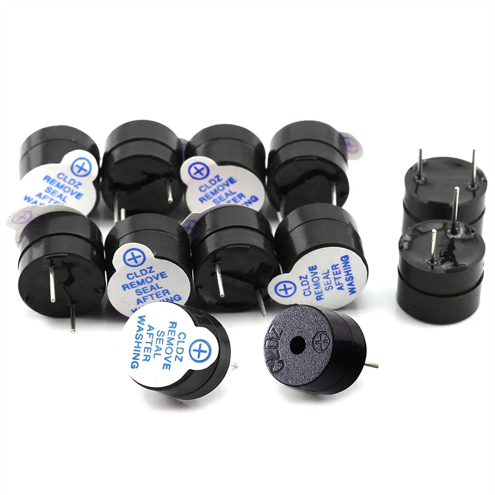 WUZDPRCJ 3V/5V/12V Active Buzzer Kit Magnetic Long Continous Beep Tone Alarm Ringer 12x9.5mm Mini Active Piezo Buzzers