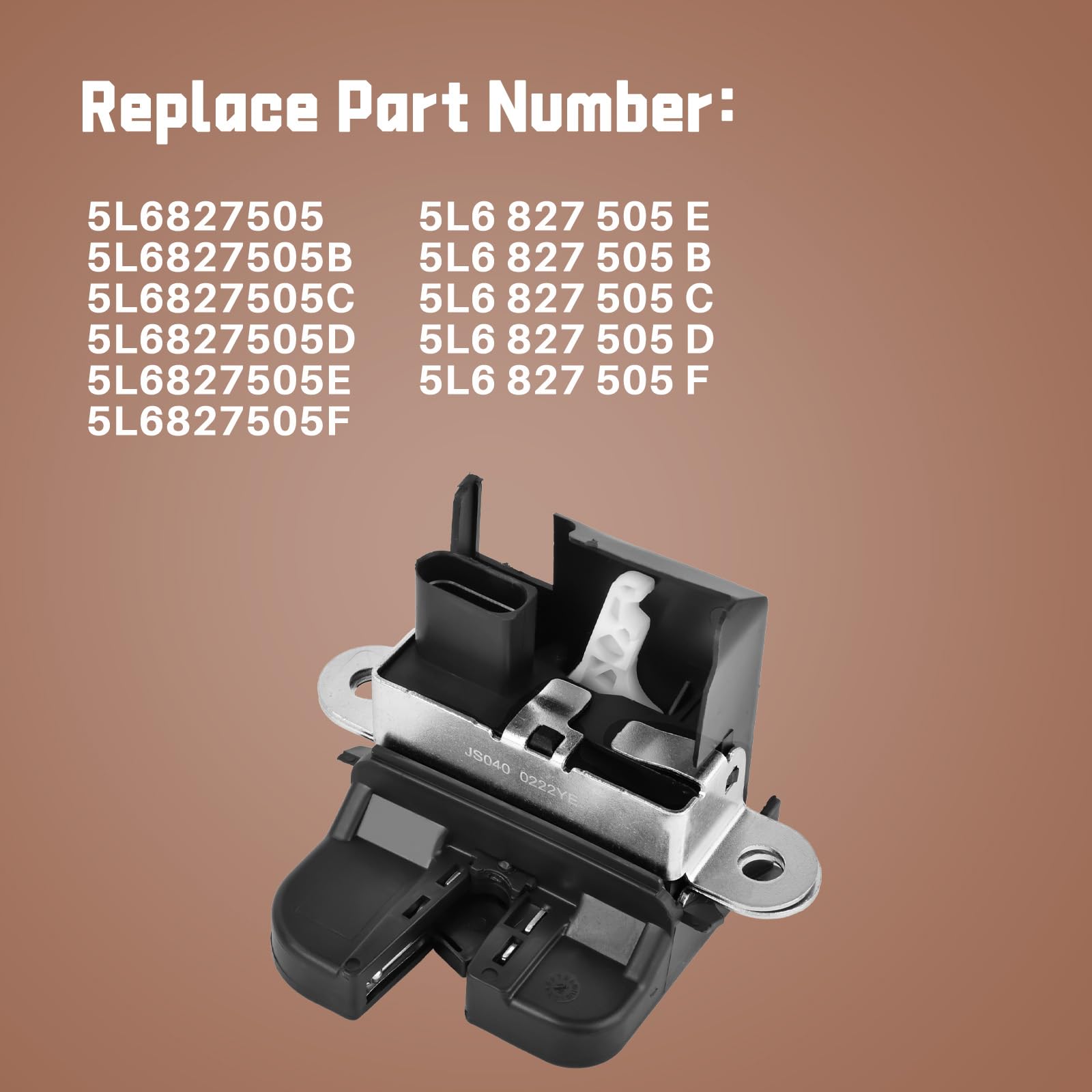 Serratura del portellone posteriore per S.k0da Yeti 5L 1.2 1.4 1.8 TSI 1.6 2.0 TDI Accessori per auto Codice articolo 5L6827505E