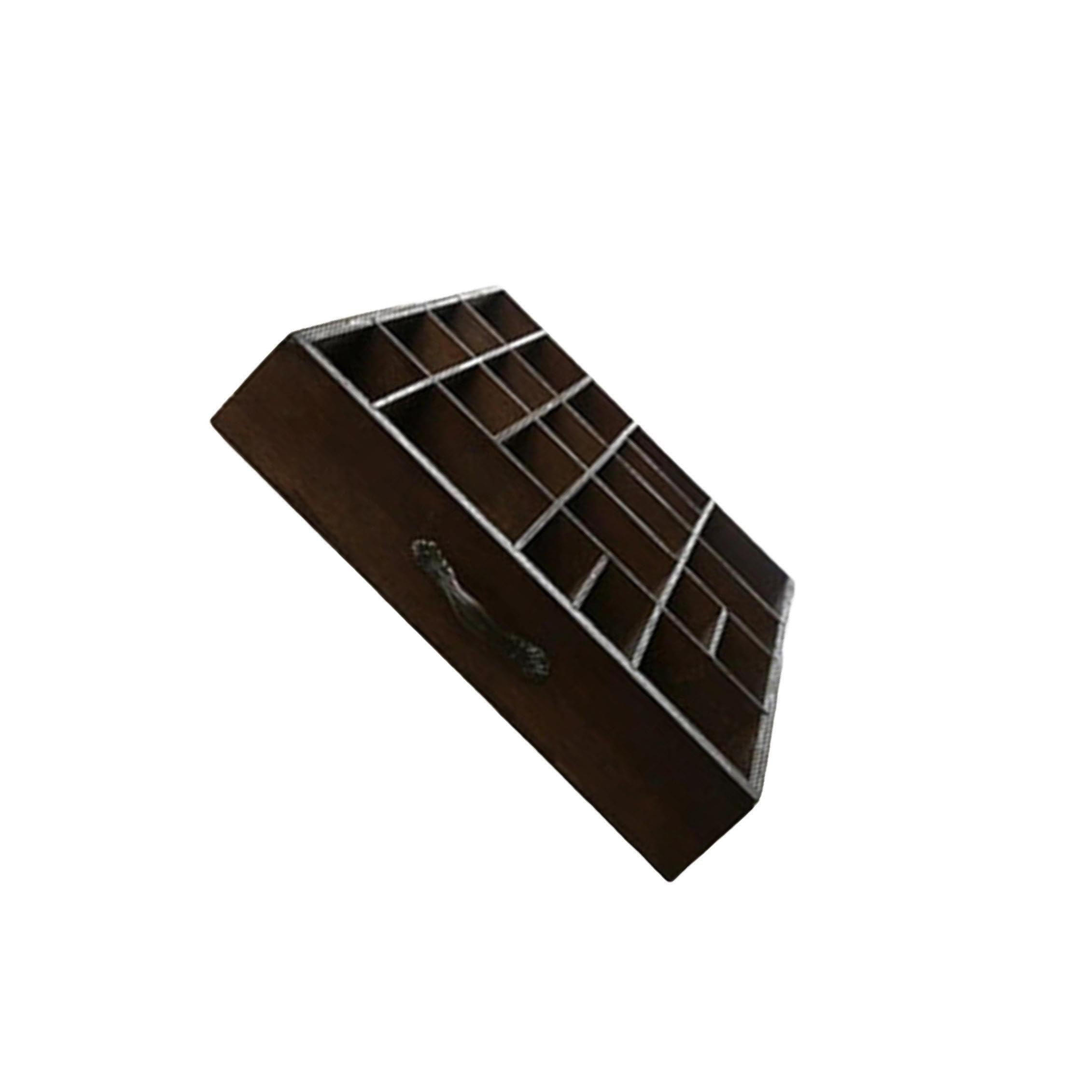 YIXANNX Wooden Drawer Organizer Desk Organizer With 22 Compartments Arts Crafts Storage Box Keeps Desktop Neat Divided Tray For Arts Crafts Supplies Small