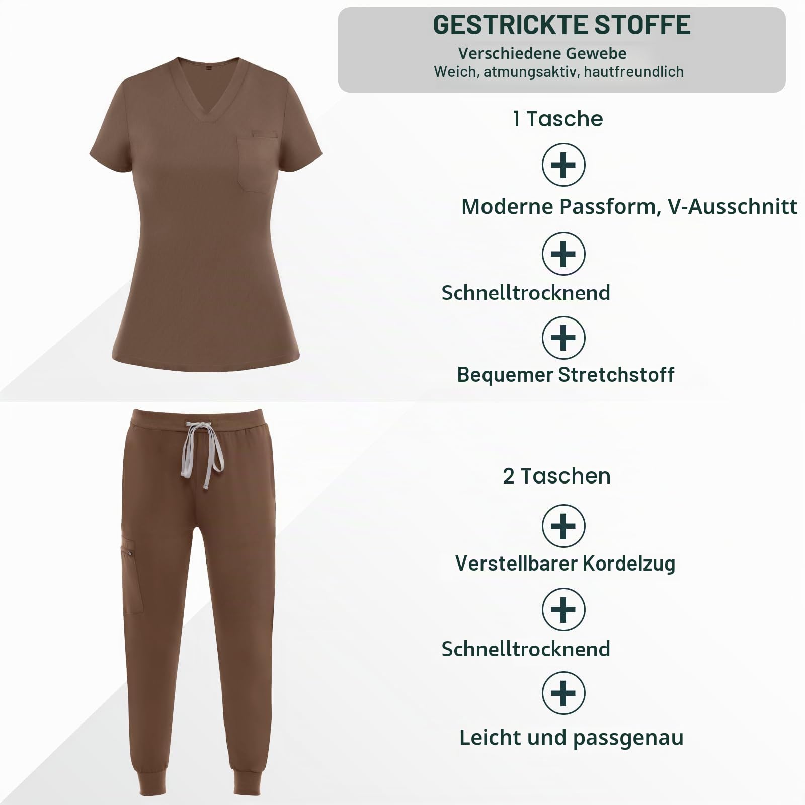 Damen-Arztkittel,V-Ausschnitt,kurzärmelig,für Krankenschwestern