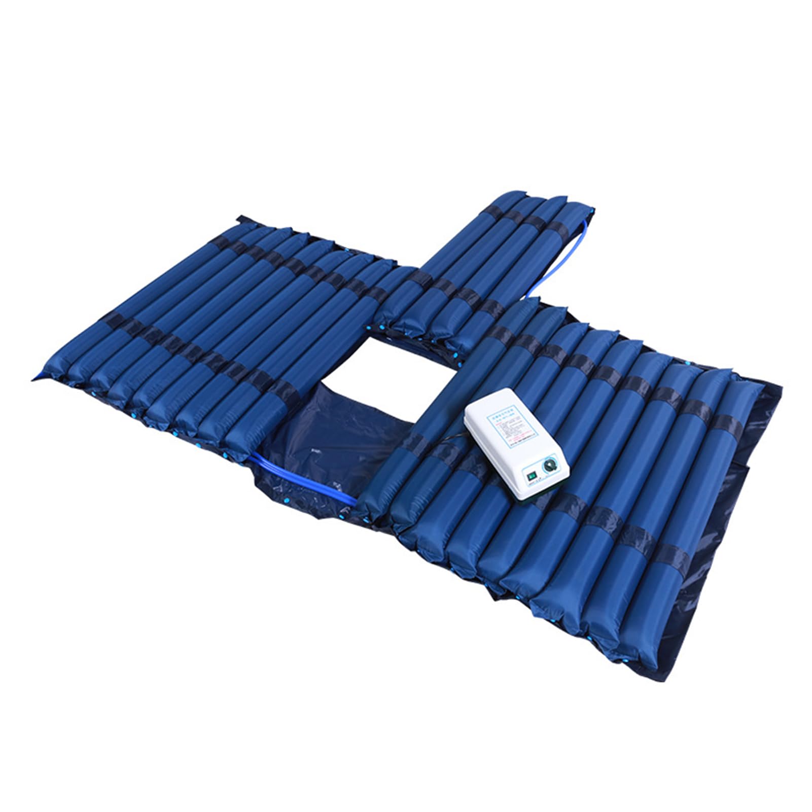 Materasso Antidecubito Gonfiabile con Compressore Regolabile,materasso antidecubito 22 Celle ad Aria Alternata Antidecubito con Regolazione per anziani per letto singolo (A)