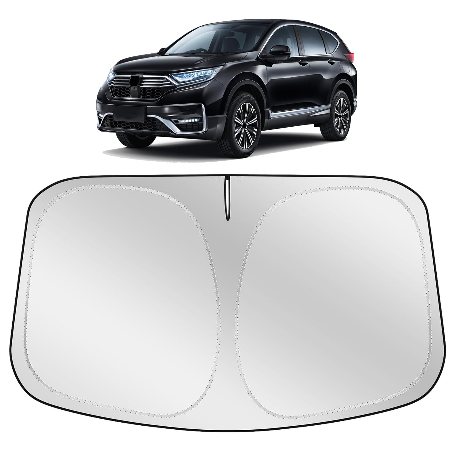 XHRING Windshield Sun Shade for Honda CRV LX EX EX-L Navi Touring 2017-2022 HRV 2016-2022 Accessories, Car Front Window Sunshade Sun Visor Shield for Honda CR-V HR-V
