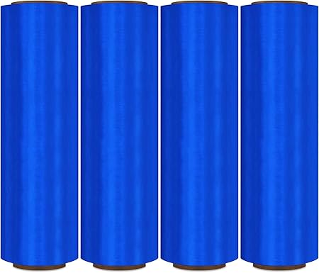 Amazon 手で伸びるプラスチック キャストフィルム 青い色合い 18インチ X 1500フィート X 80ゲージ ストレッチフィルム 文房具 オフィス用品