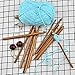 12 Pcs Wooden Crochet Hooks 3mm-10mm Smooth Eye Blunt Bamboo Knitting Needles Set Weaving Craft Tool by SamGreatWorld