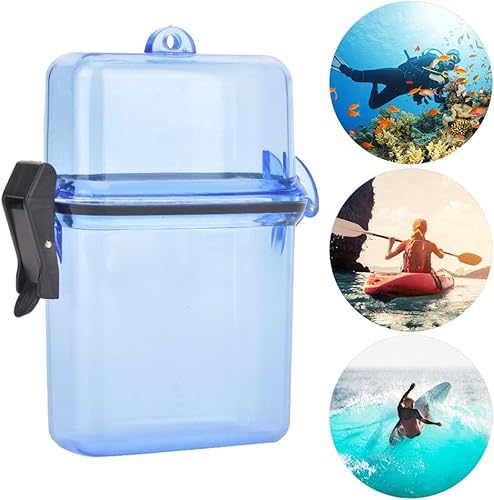 Miniatura 6 de T best Caja seca de buceo, funda impermeable flotante transparente de plástico bajo el agua, sellado de buceo, caja de almacenamiento en seco con