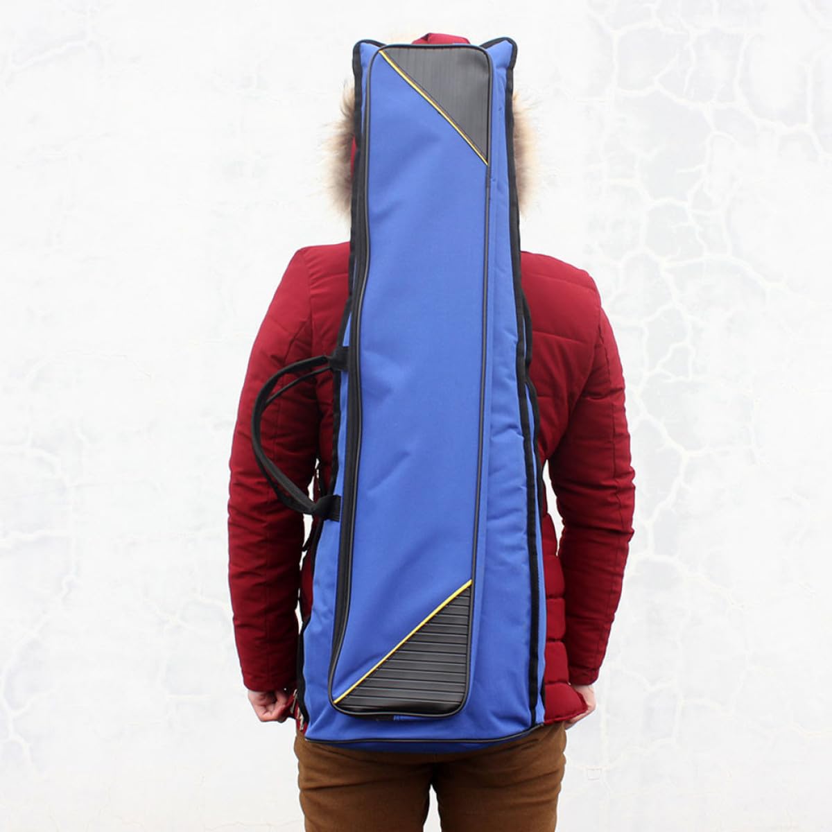 GALPADA Borsa per Trombone Oxford Spesso Resistente All'abrasioni Ampia Capacità e Tracolla Doppia per Trasporto Facile Blu