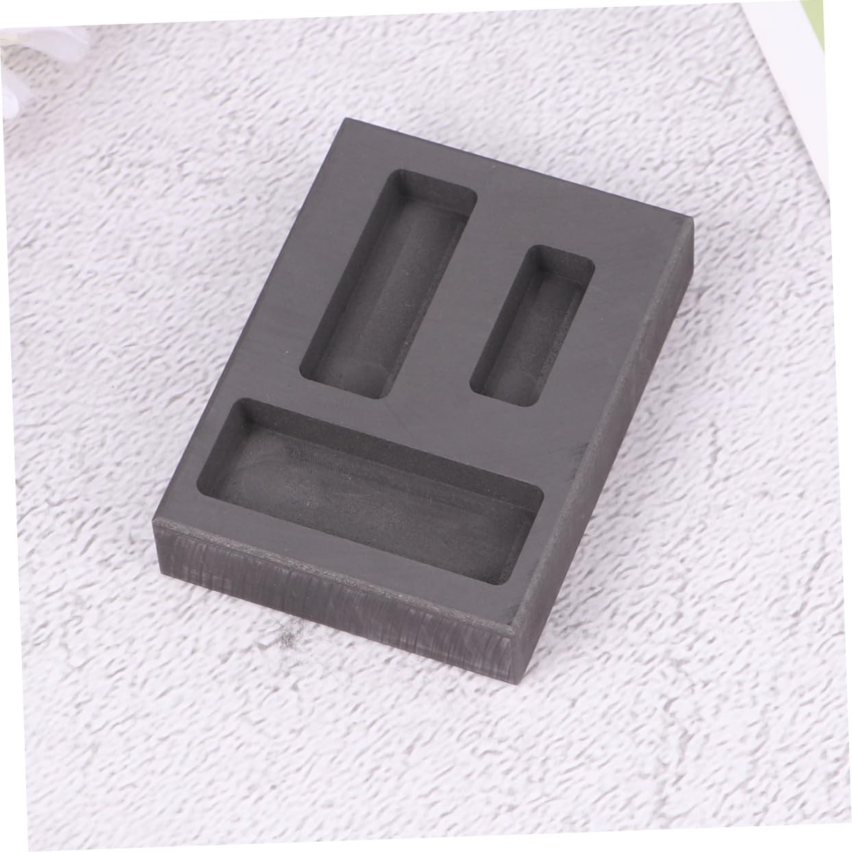 ARTIBETTER 3 Stück Slot Graphit Gießform für Gold Silber und Nichteisenmetalle Hochtemperaturbeständig und Korrosionsresistent für Labor und Bildung Schwarz