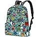 PLOKIJ Kindergartenruck sack Cartoon-Puzzle Kindergartenrucksack für 2-6 Jährige Kinder im Kindergarten und Kinderrucksack für die Kita 44x35x14 CM