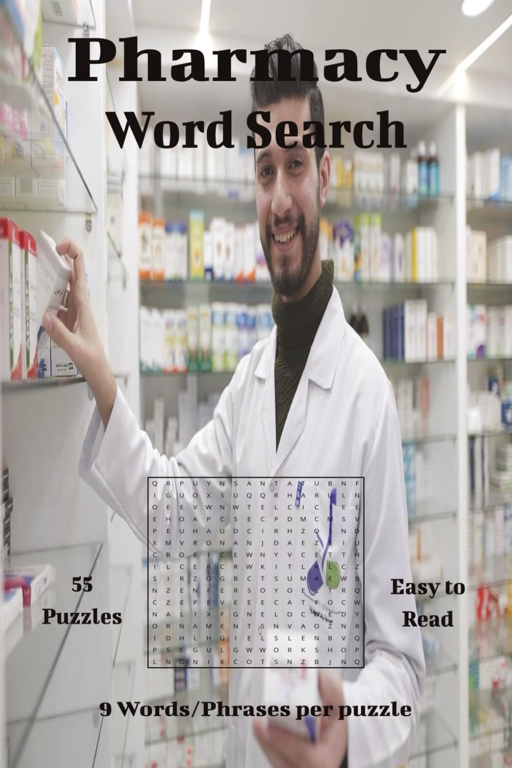 Pharmacy Word Search: Medicine, Health Terms, and Drugstore Fun Word Puzzles