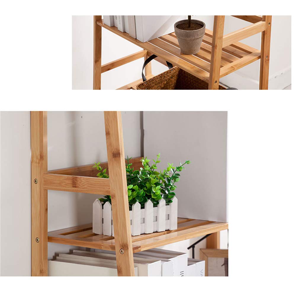 SogesHome Libreria 4 Piani 48 x 30 x 119 cm Fioriera per Piante Scala per mensole Espositore per scaffali da Cucina Scaffale per scaffali per casa e Giardino, KS-HSJ-02-SH