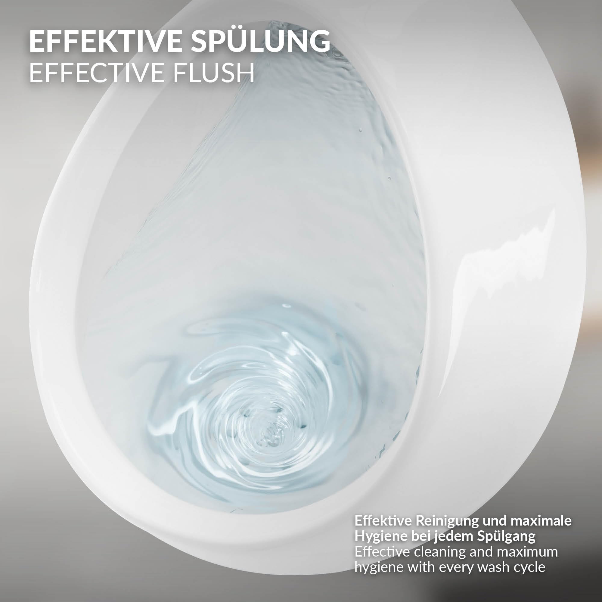 ECD Germany Urinoir Blanc, Entrée d'eau par Le Haut, en Céramique, avec Nano-Vitrification, 35x46x30 cm, Ovale, Bord de Chasse Fermé, Écoulement Vertical, Pissoir Mural Moderne de WC à Aspiration