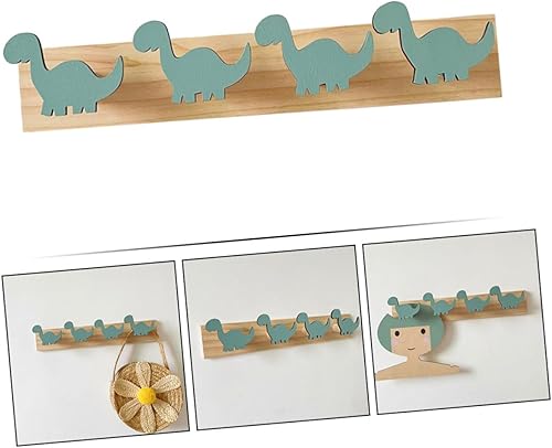 Miniatura 8 de Decoración única de dinosaurio para dormitorio: ganchos para sombreros montados en la pared multifuncionales y resistentes
