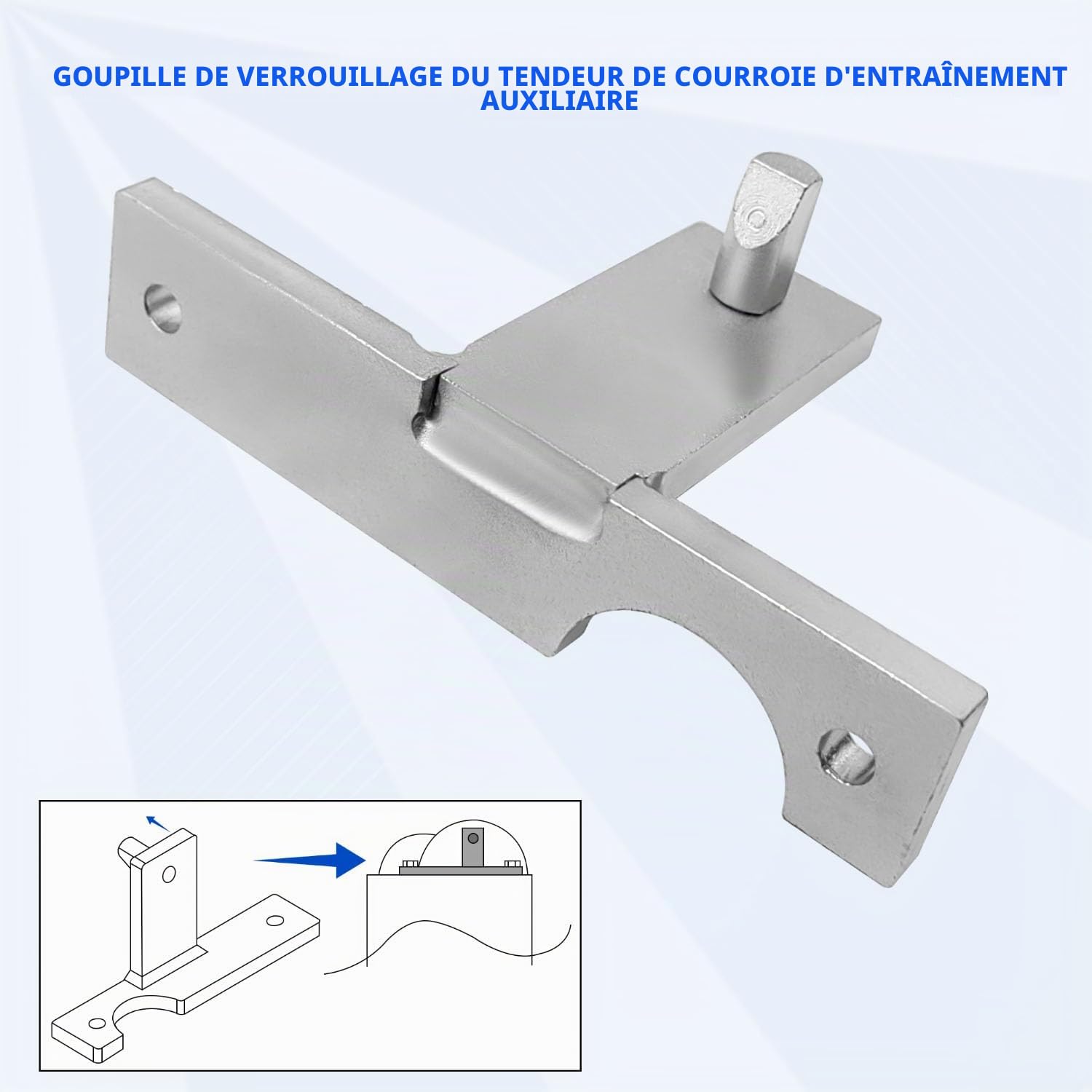 ZKTOOL Kit d'Outils de Verrouillage d'Alignement du Moteur Diesel Compatible avec Opel 1.6 Cdti, Outils de Calage de l'arbre à Cames et de la Chaîne de Distribution du Moteur, OEM KM 6130 KM 6349
