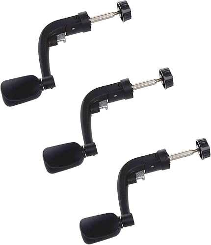 3 unids de plástico giratorio carrete de pesca mango mango manivela brazo giratorio carrete plegable perilla giratoria piezas de reparación negro