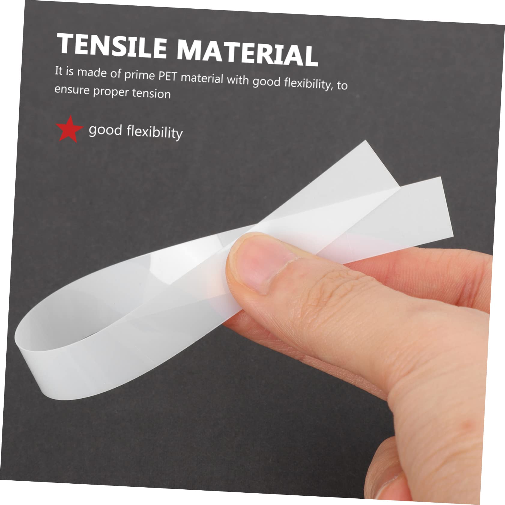 LIFKOME 6Pcs Drum Wire Mounting Straps Snare Drum String Installation Straps Random Color Reliable Fixing for Snare Drum Wires Durable and Easy to Use