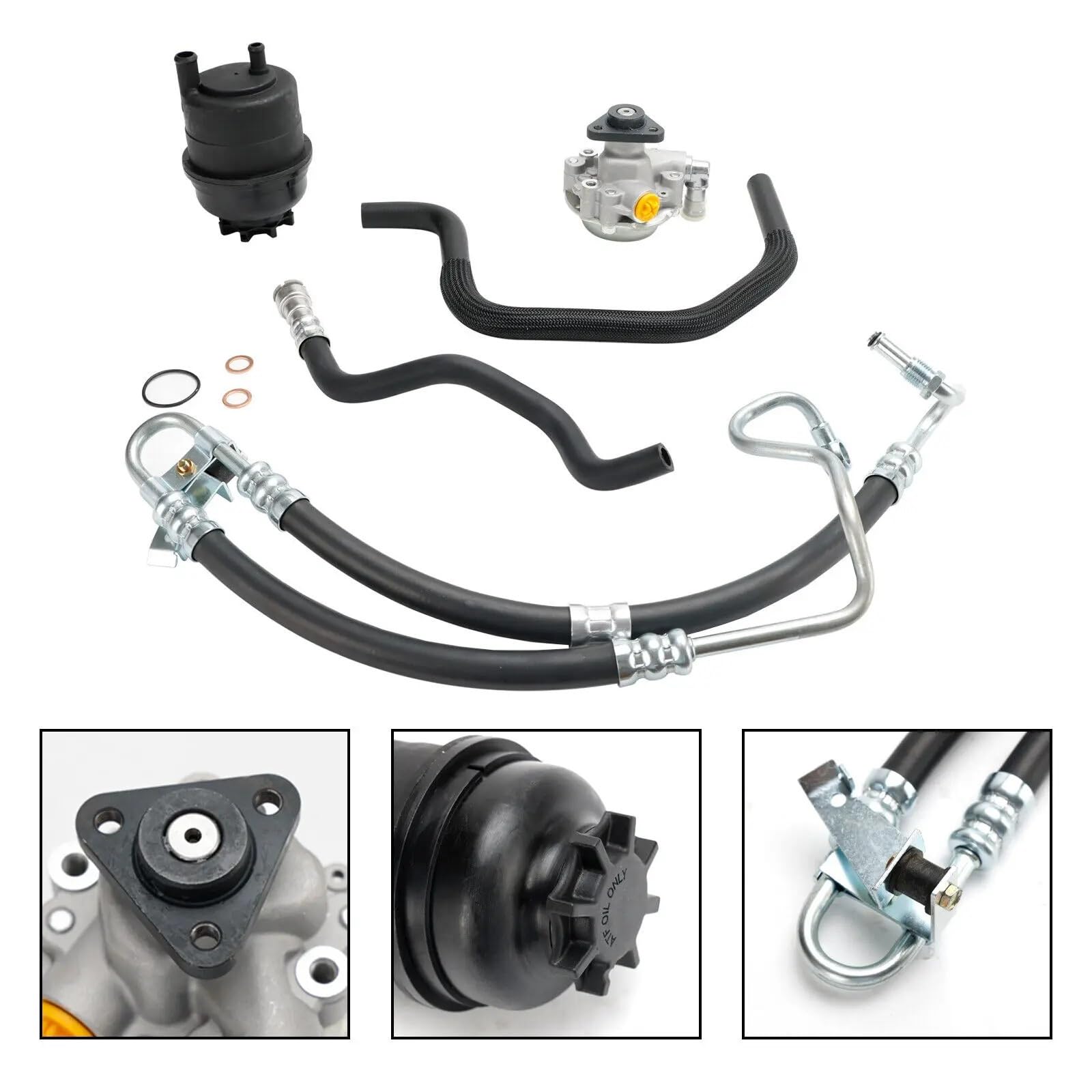 Pompa kolumny kierowniczej 3241675658 553-58945 Zestaw pompy wspomagania kierownicy pasujący do BMW E46 320i 323i 325i 328Ci 328i 330i 2001-2005 32416764726 32412227264(LF-30)