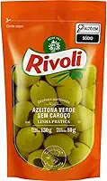 Rivoli Azeitona Verde Em Conserva Sem Caroço Sachê 80G