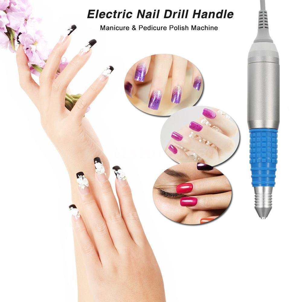 Replacement Nail Drill Pen,Nail Drill Handle, Polish Drill Equipment Nail Polish Handpiece for Electric Nail Manicure Machine Nail File Pen Polish Drill Tools