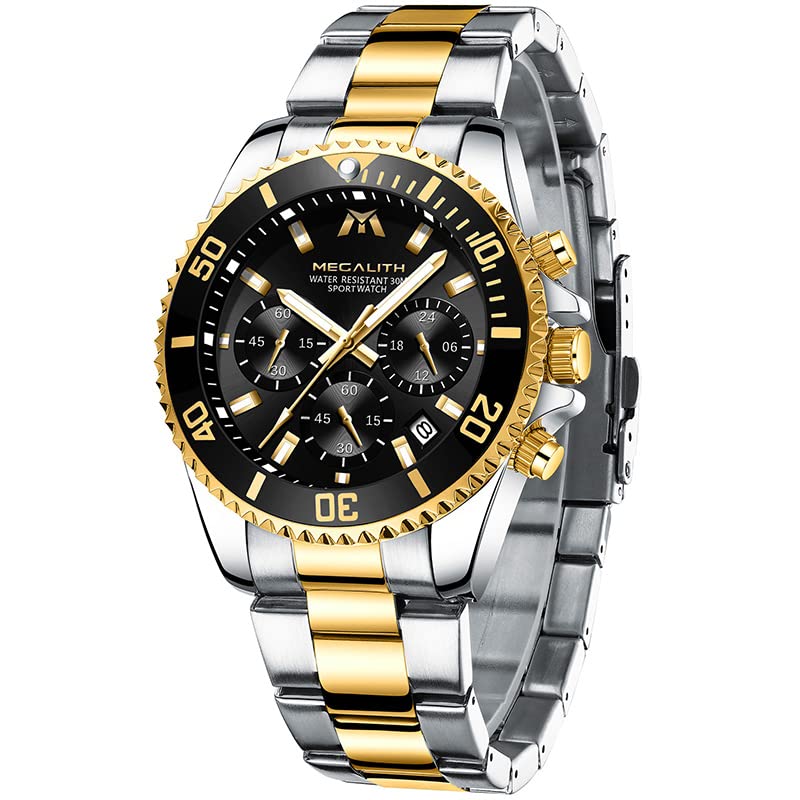 OVERFLY Black Chronograph Luxury Watch for Men (B0BKT6D9ZX) Amazon Price History, Amazon Price Tracker