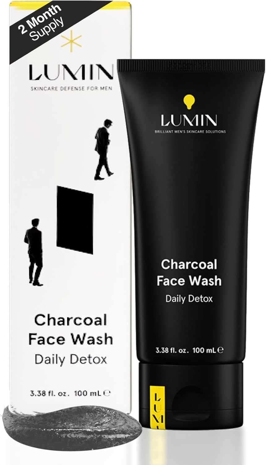 Lumin Men’s No-Nonsense Charcoal Cleanser/FaceWash (1.7oz.): Unclog Pores of Oil, Dirt and Pollution – Experience a Smooth and Fresh Face-Korean Made Grooming for the Modern Man – Reach Your Best Look Lumin Men’s No-Nonsense Charcoal Cleanser/FaceWash (1.7oz.): Unclog Pores of Oil, Dirt and Pollution – Experience a Smooth and Fresh Face-Korean Made Grooming for the Modern Man – Reach Your Best Look