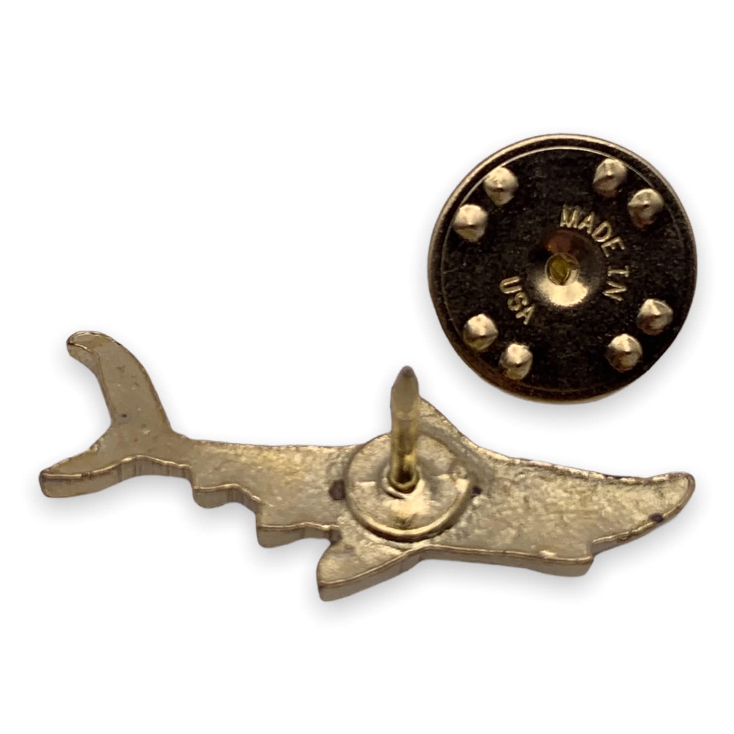 StockPins Shark Lapel Pin – Gold Animal Pin for Men and Women, Shark Jewelry for Jackets, Hats, and Backpacks, Perfect for Marine Animal Lovers